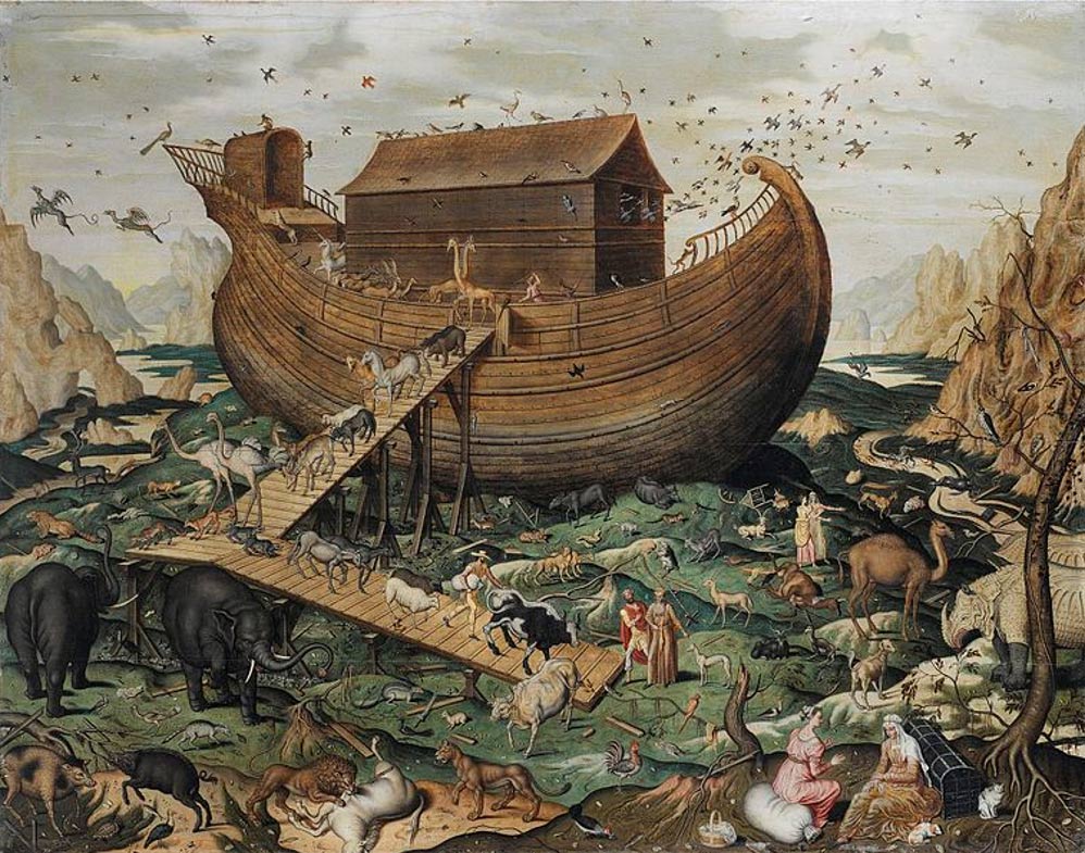 A Arca de Noé no Monte Ararat, Simon de Myle, 1570.
